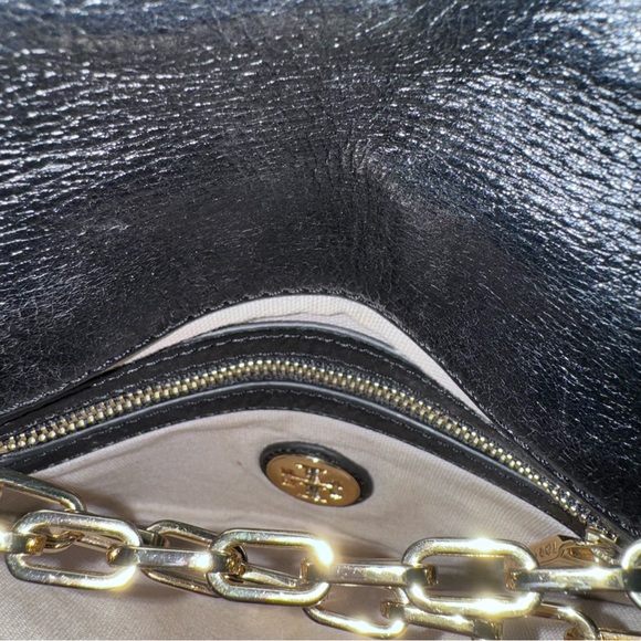 TORY BURCH REVA LEATHER CLUTCH - Picture 5 of 6